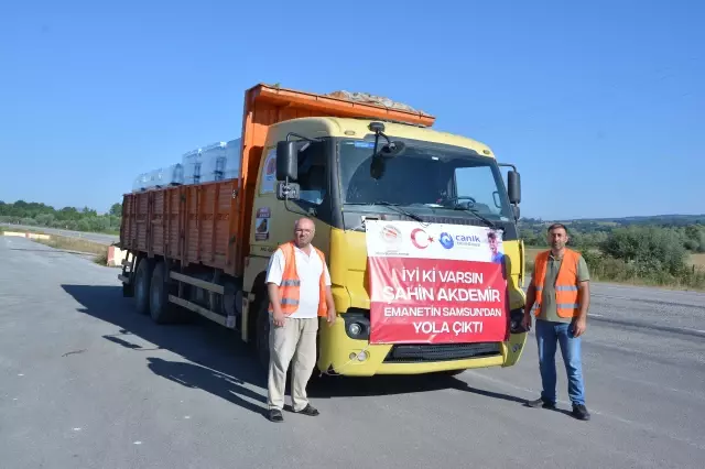 Orman yangını ile mücadele eden Marmaris'e içme suyu desteği