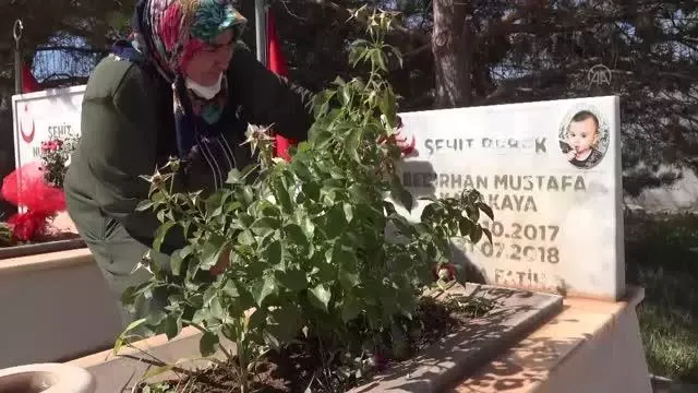 Teröristlerin katlettiği şehit Bedirhan bebek ve annesi anıldı