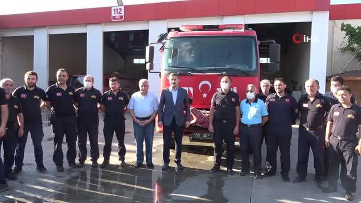 Tokat'tan yangın bölgesine destek