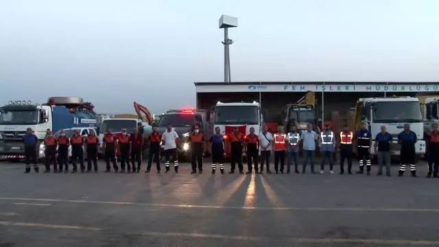 Antalya'daki yangını söndürme çalışmalarına Pendik Belediyesi'nden destek