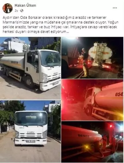 Son dakika haberi | Aydın'daki oda ve borsalardan yangın bölgelerine destek