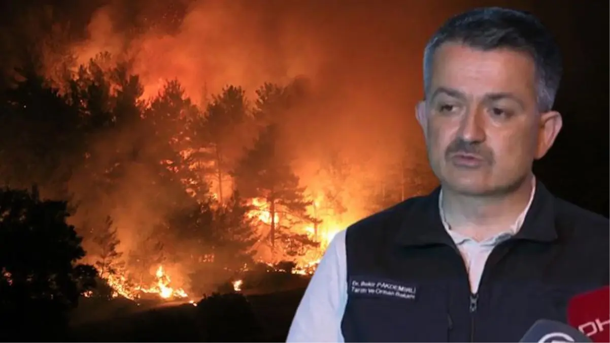 Bakan Pakdemirli'den yangınlarla ilgili dikkat çeken uyarı: Bugün nem yüzde 10'a düşüyor, çok dikkatli olmamız lazım
