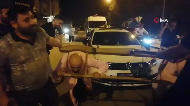 Damada boyunduruk takıp araç çektirdiler