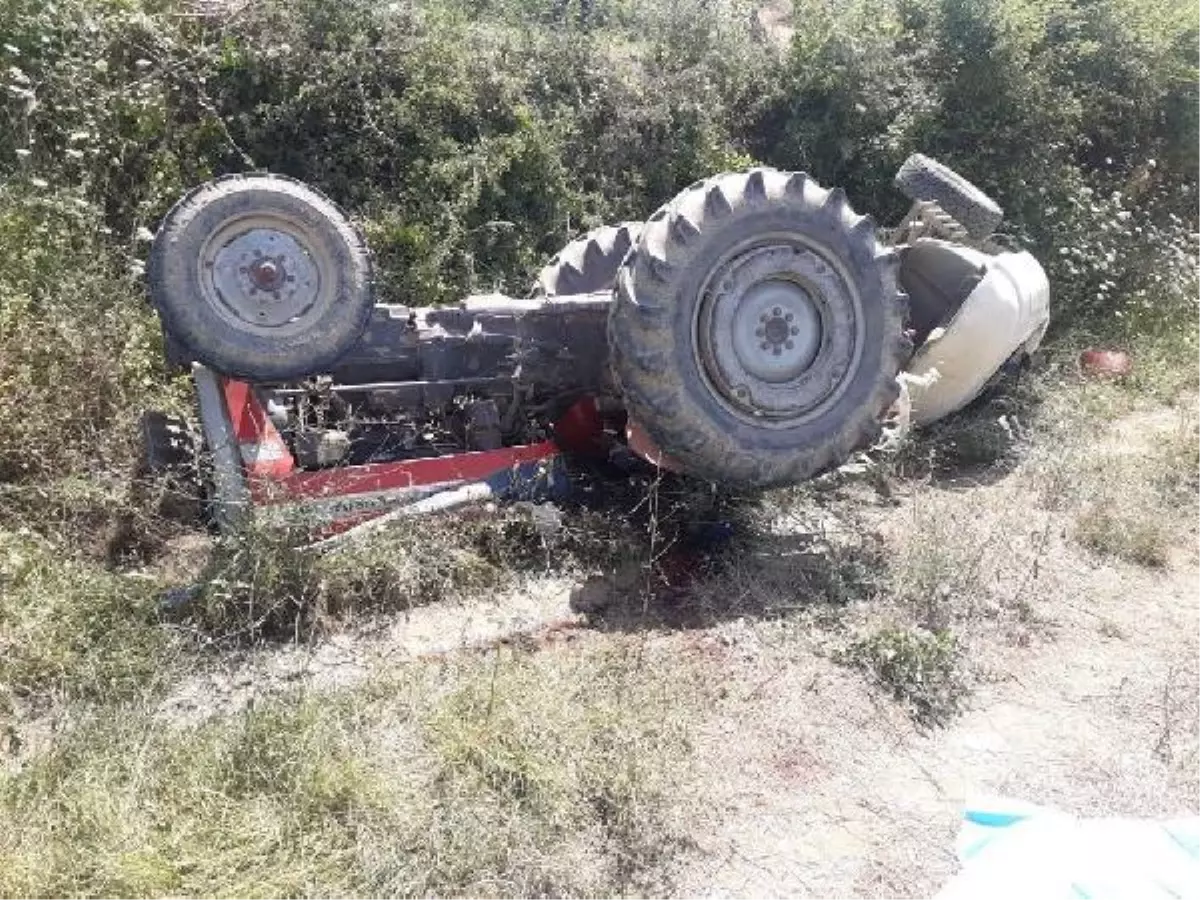 Son dakika haberi: Devrilerek ters dönen traktörünün altında öldü