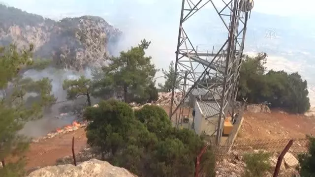 Köyceğiz'deki orman yangınını söndürme çalışmaları devam ediyor