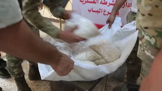 Suriye'nin kuzeyinde 100 bin uyuşturucu hap ele geçirildi