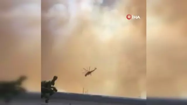 Son dakika haber | Yunanistan'da orman yangınlarıyla mücadele sürüyor