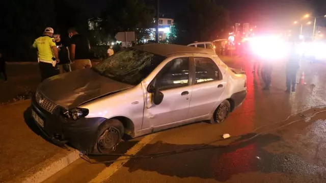 Önce çarptı sonra takla attı: 1'i ağır 2 yaralı