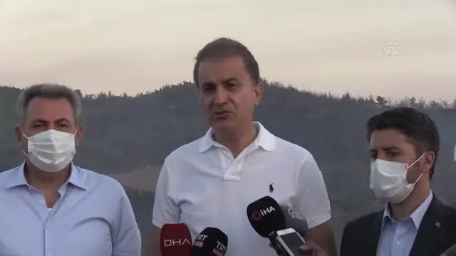 AK Parti'li Ömer Çelik'ten Adana'da orman yangınlarıyla ilgili açıklama Açıklaması