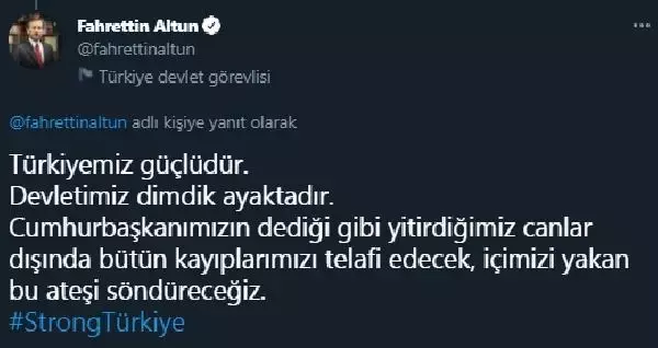 Altun: Sözde yardım kampanyası devletimizi aciz göstermek için başlatılmıştır