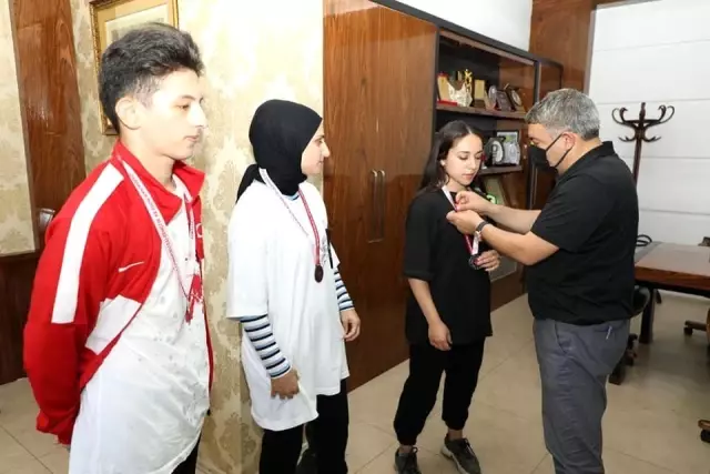 Başkan Şayir, başarılı sporcuları ağırladı