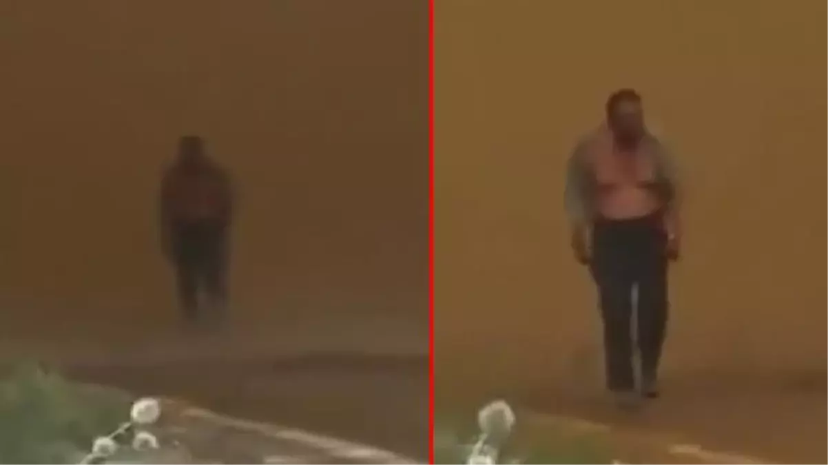 Muğla'daki canlı yayında dikkat çeken anlar! Bir anda alevlerin içinden çıkıp ekibe doğru geldi