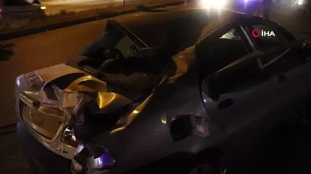 Önce çarptı sonra takla attı: 1'i ağır 2 yaralı
