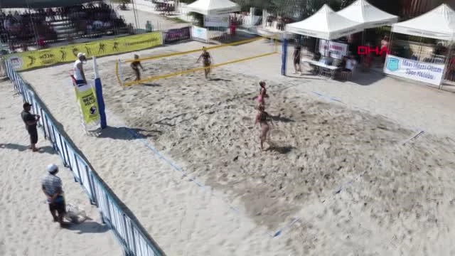 Deportes emoción internacional de voleibol de playa en Tekirta