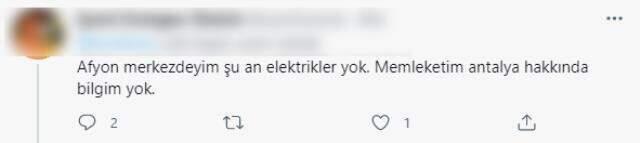 Türkiye'nin birçok ilinde elektrik kesintisi yaşandığı iddiası sosyal medyada gündem oldu