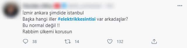 Türkiye'nin birçok ilinde elektrik kesintisi yaşandığı iddiası sosyal medyada gündem oldu