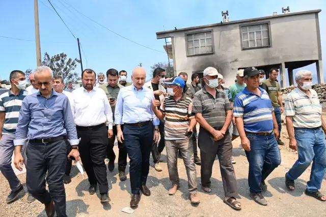 ULAŞTIRMA VE ALTYAPI BAKANLIĞI TÜM İMKANLARIYLA YANGINA MÜDAHALE EDİYOR