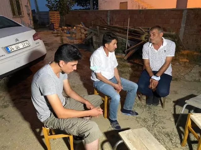 Acılı babanın hastanede evlat nöbeti