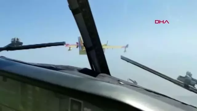 İSPANYA'NIN GÖNDERDİĞİ 2 YANGIN SÖNDÜRME UÇAĞI MUĞLA'DA