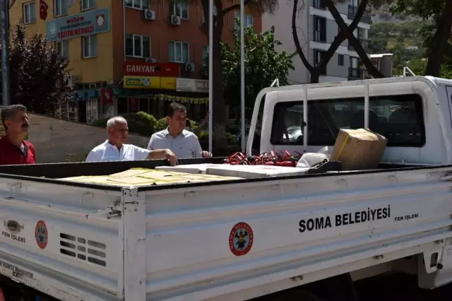 Son dakika haber | Manavgat'taki yangın bölgesine bir el de Soma'dan uzandı