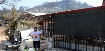 Marmaris'te evi yanmaktan son anda kurtulan Mesut Akgül, o anları anlattı Açıklaması