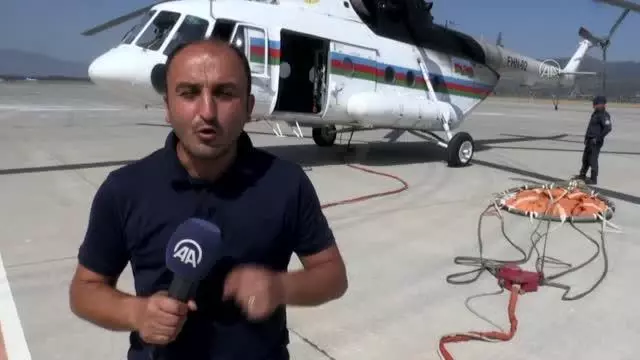 Orman yangınlarına müdahaleye Azerbaycan da hava ve kara desteğiyle katkı sağlıyor (2)