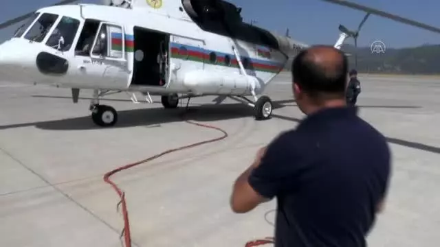 Orman yangınlarına müdahaleye Azerbaycan da hava ve kara desteğiyle katkı sağlıyor (2)