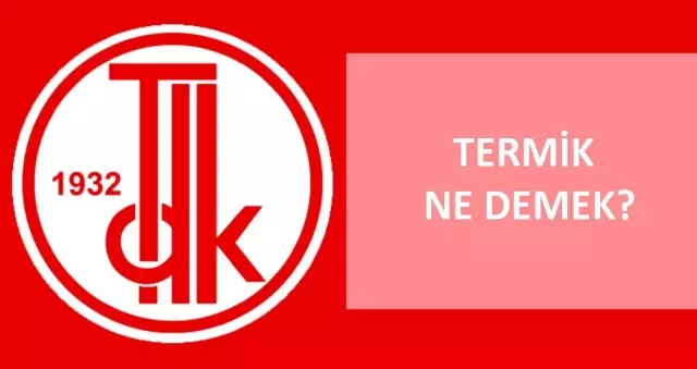 Termik ne demek? TDK'ya göre termik nedir, ne anlama ...