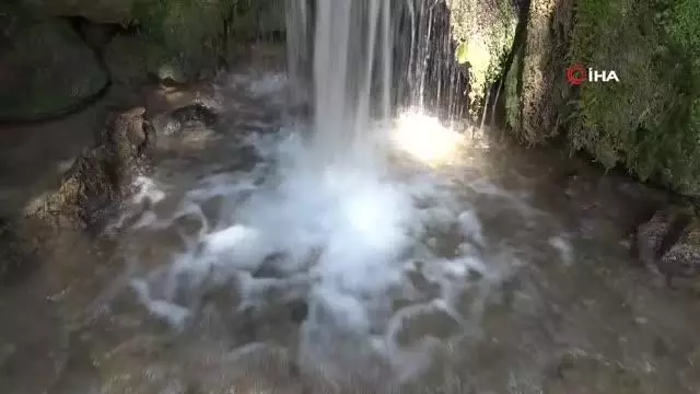 Amasya'nın serinleten saklı cenneti 'Aktaş Şelalesi'
