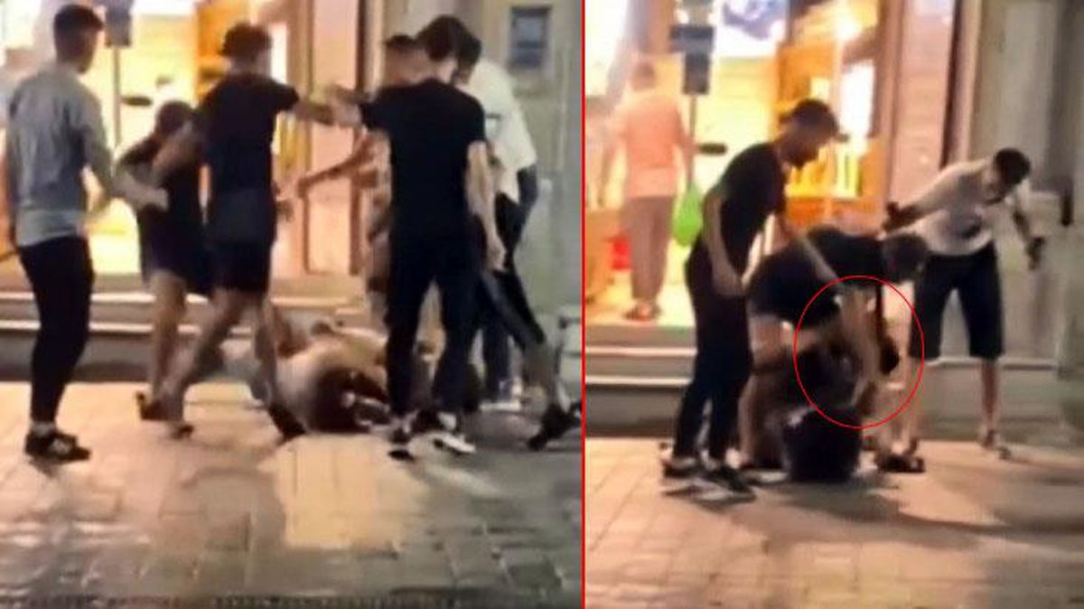 İstiklal Caddesi'nde kadınlar saç saça baş başa girdi, bir erkek kavgayı ayırmak yerine yumruklarla saldırdı
