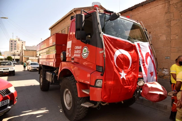 Son dakika haberi | KKTC'den Türkiye'deki yangınlarla uğraşa takviye