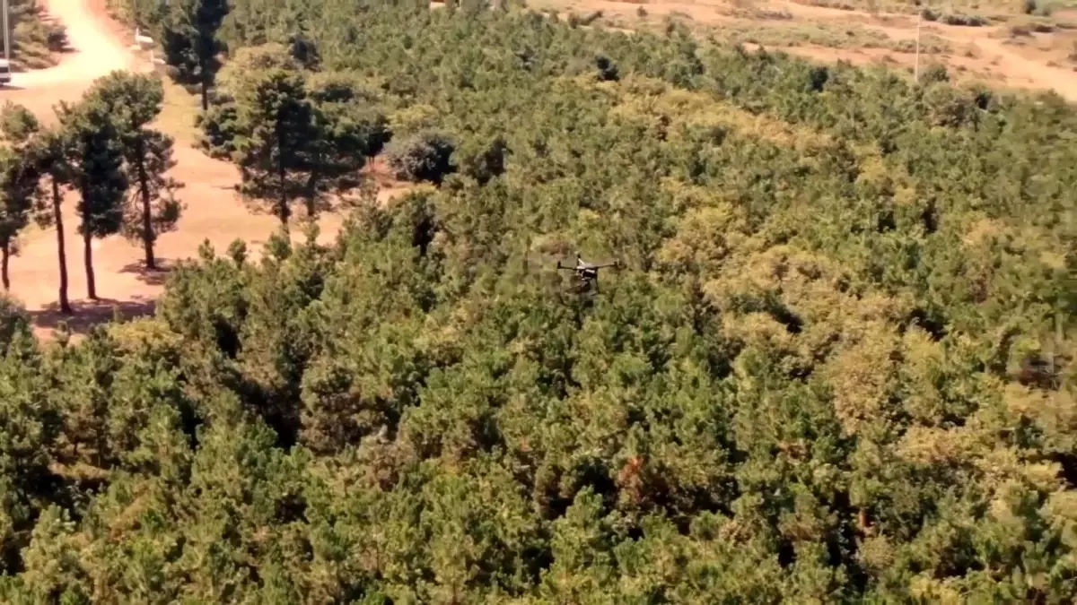 Kocaeli'de ormanlık alanlar drone ile denetleniyor