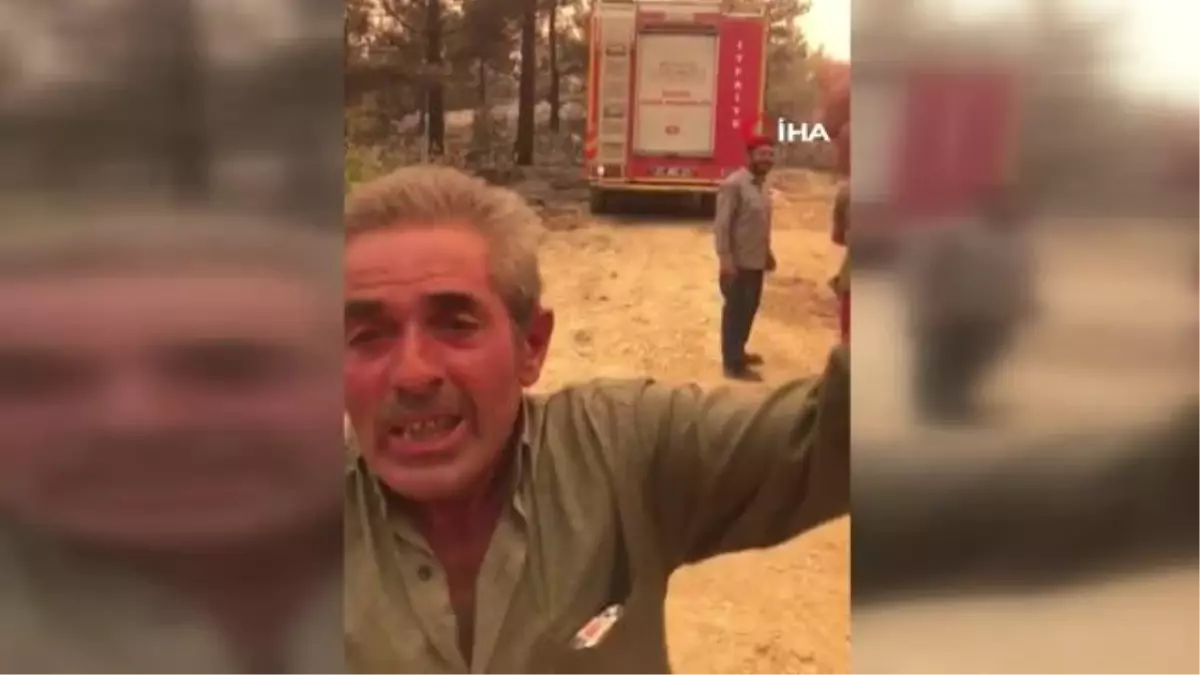 Mahallesi yanmaktan kurtarılan vatandaş ekipleri yere göğe sığdıramadı