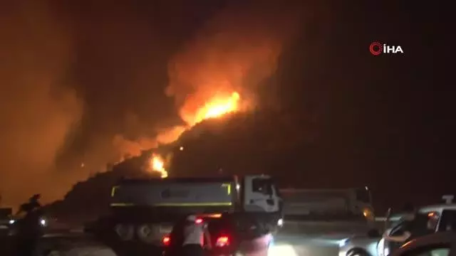 Milas'ta alevler termik santrale sıçradı: İHA ekibi tehlikeye rağmen görevine devam etti