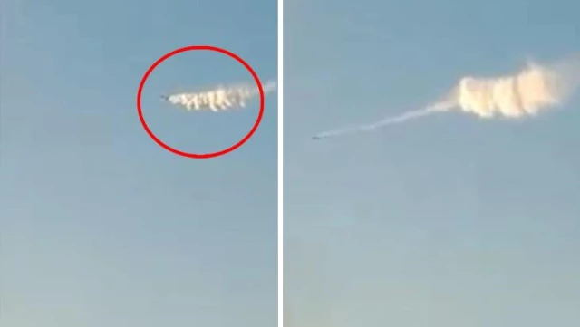 Rus uçaklarının yangın bölgesine metrelerce yüksekten bıraktığı su yere ulaşamadan buharlaştı