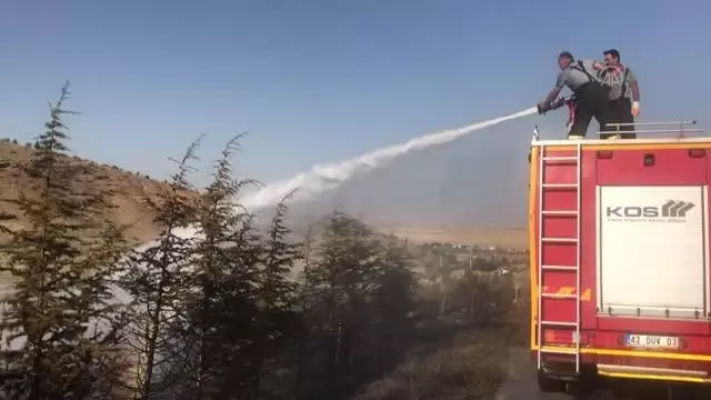 Selçuklu'da çıkan yangın kontrol altına alındı (2)