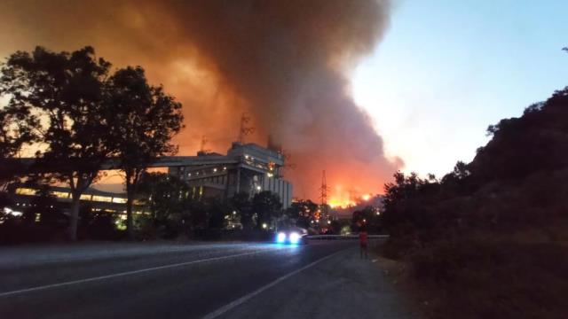 Son Dakika: Milas'taki yangınlarda alevler termik santrale sıçradı, bölgeden patlama sesleri geliyor