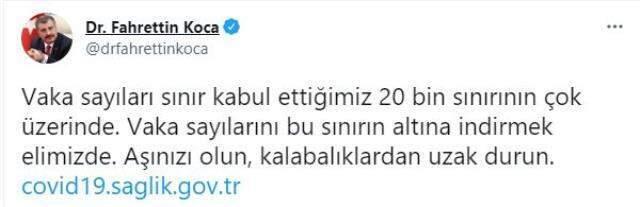 Son Dakika: Türkiye'de 4 Ağustos günü koronavirüs nedeniyle 122 kişi vefat etti, 26 bin 822 yeni olay tespit edildi