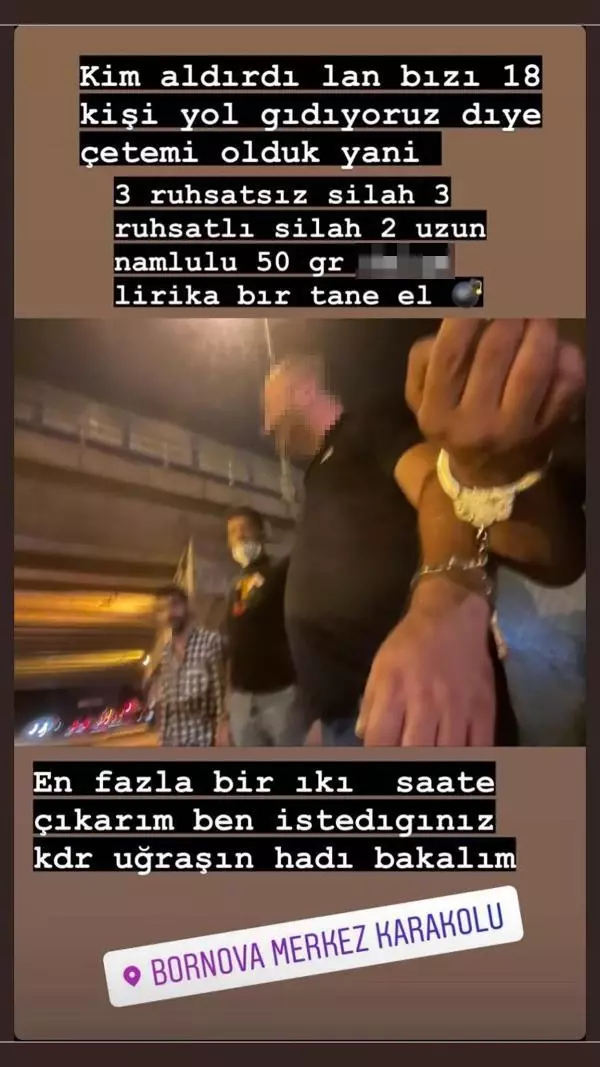 Tüm cesaretini tek olayda kullandı! Hem uyuşturucu ile yakalandı, hem de emniyette canlı yayın açarak polisi tehdit etti
