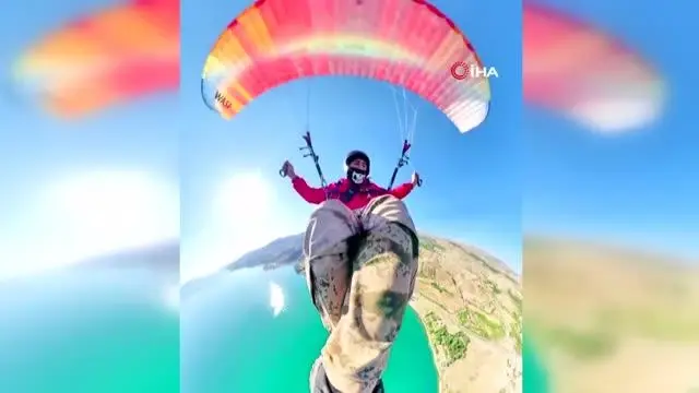 Yamaç paraşütçülerinin gözde mekanı Hazarbaba Dağı
