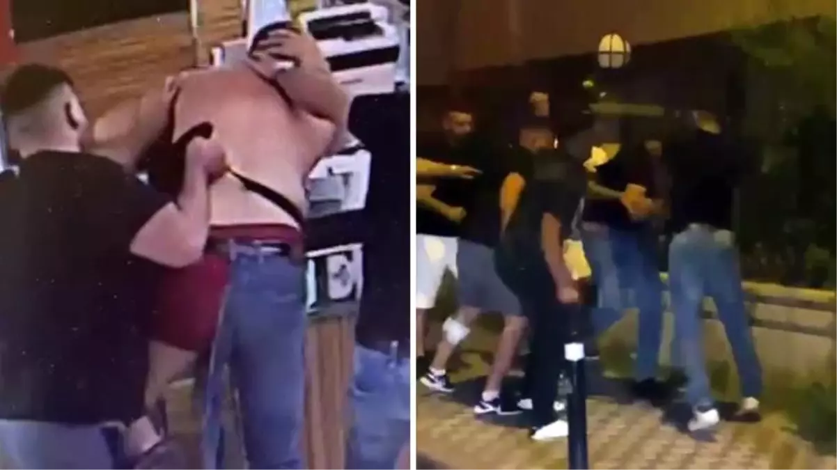 5 kişi bir adamı sokak ortasında tekme tokat dövdü! O anlar kamerada