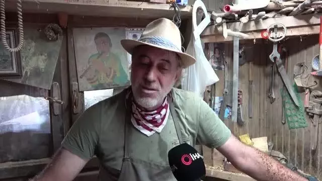 Atık ağaçlar bu ellerde sanata dönüşüyor