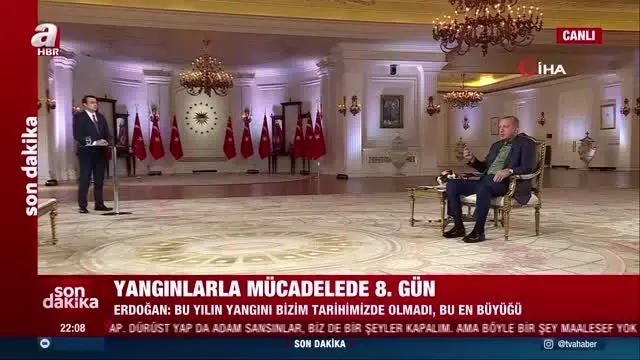 Cumhurbaşkanı Erdoğan yanan alanların turizme açılacağı iddialarına yanıt verdi