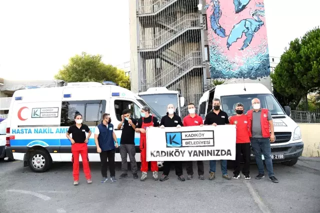 Kadıköy orman yangınlarıyla mücadeleye destek için üçüncü ekibini yolculadı