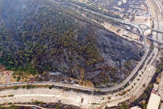 Milas'taki Kemerköy Termik Santrali, 11 saat süren yangının söndürülmesiyle ilk kez görüntülendi