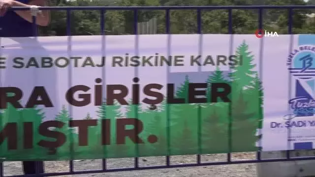 Tuzla'da ormanlık alanlar havadan ve karadan gözetim altında