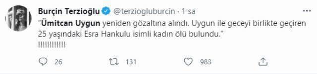 Ünlü isimler, ikinci kez kadın cinayeti iddiasıyla gözaltına alınan Ümitcan Uygun'a tepki gösterdi