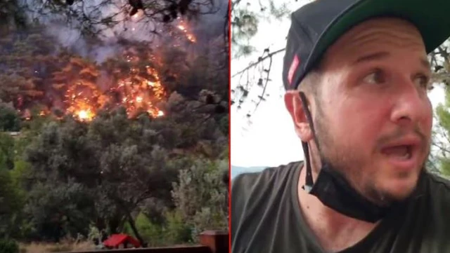 Yangın bölgesindeki Şahan Gökbakar'dan provokatör uyarısı: Adamı gırtlaklıyordum