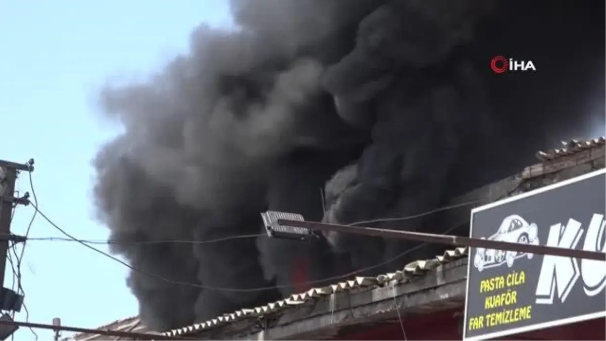 Aksarayda sanayi sitesinde çıkan yangında 14 kişi dumandan etkilendie geldi