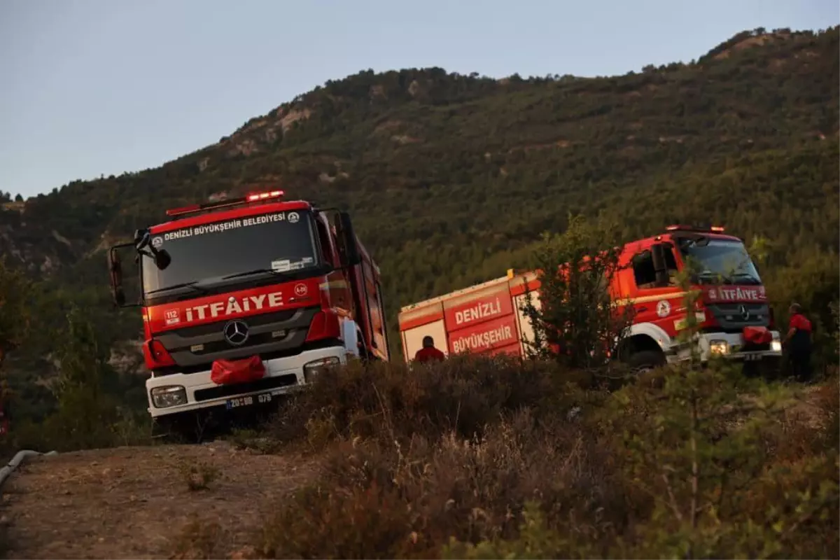 Denizli'de çıkan orman yangını kontrol altına alındı